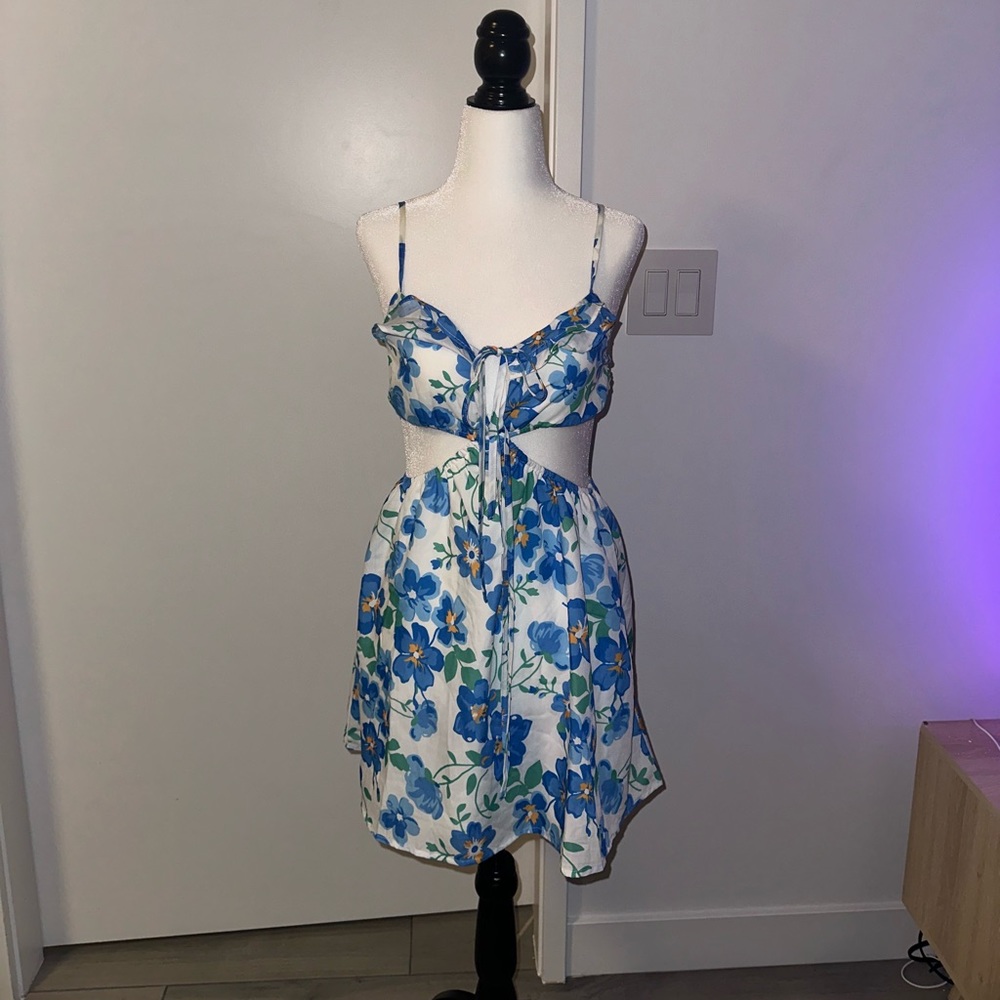 Princess Polly Blue Floral Dress
